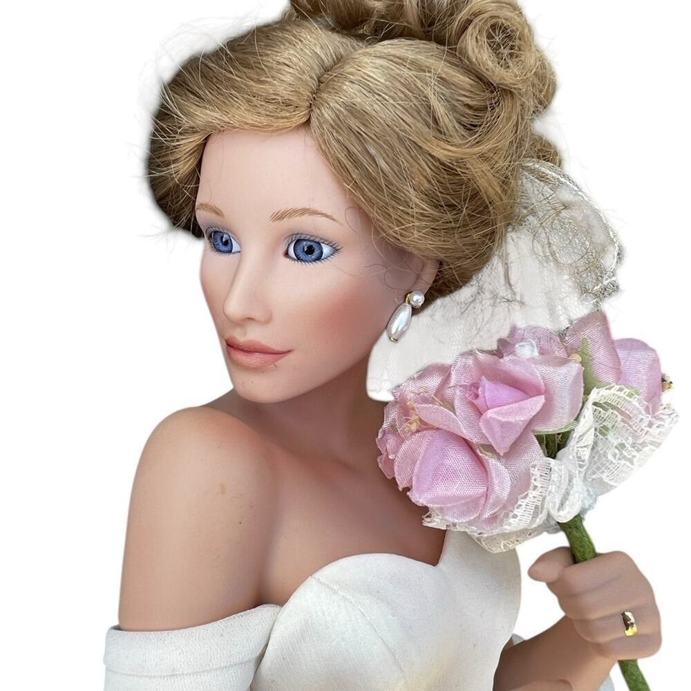 Aston-Drake Galleries 20” porcelain bride doll from summer dream collection